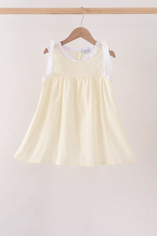 Beige Jacquard Lace Dress